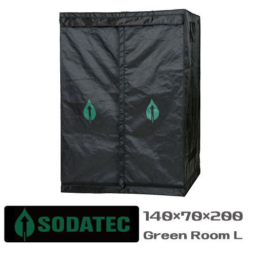 グロウボックス SODATEC GREEN ROOM L(140x70x200cm) ビニールハウス 植物育成ledライト GROW TENT【安心の1年保証】…