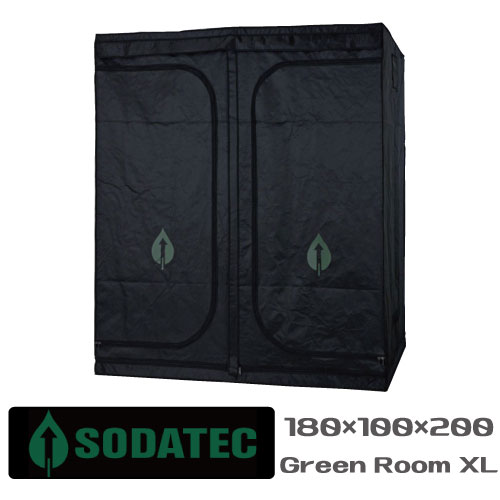 水耕栽培 グロウボックス「SODATECK GREEN ROOM XL(180x100x200cm)」植物育成ライト LED,水耕栽培 キットも設置でき…
