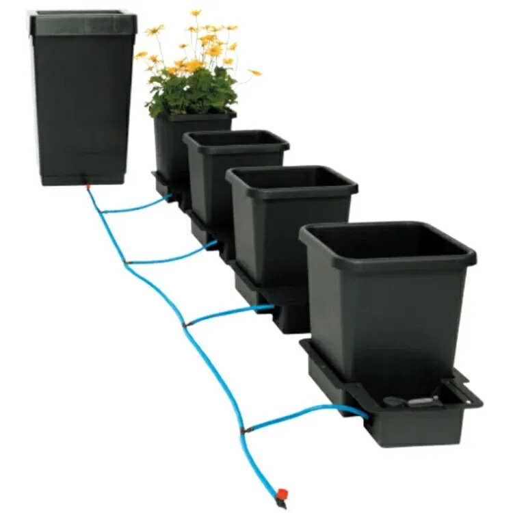 土壌灌漑システム AutoPot 4Pot System 4株用 自動散水キット　水耕栽培システムと...