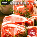 鹿児島黒豚1頭買い！ガツ盛り BBQ ブロック セット 3kg 真空パック入り（ バラ：500g ロース：500g 肩ロース：500g モモ:1kg ウデ：500g） キャンプ BBQ バーベキュー アウトドア 塊肉 ギフト プレゼント 父の日