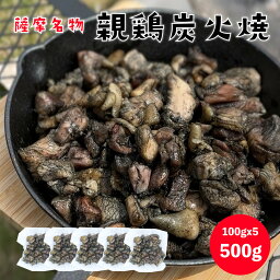 親鳥炭火焼 500g(100gx5p) 国産 親鳥 冷凍 炭火 鹿児島名物 キャンプ BBQ バーベキュー アウトドア ギフト プレゼント 父の日