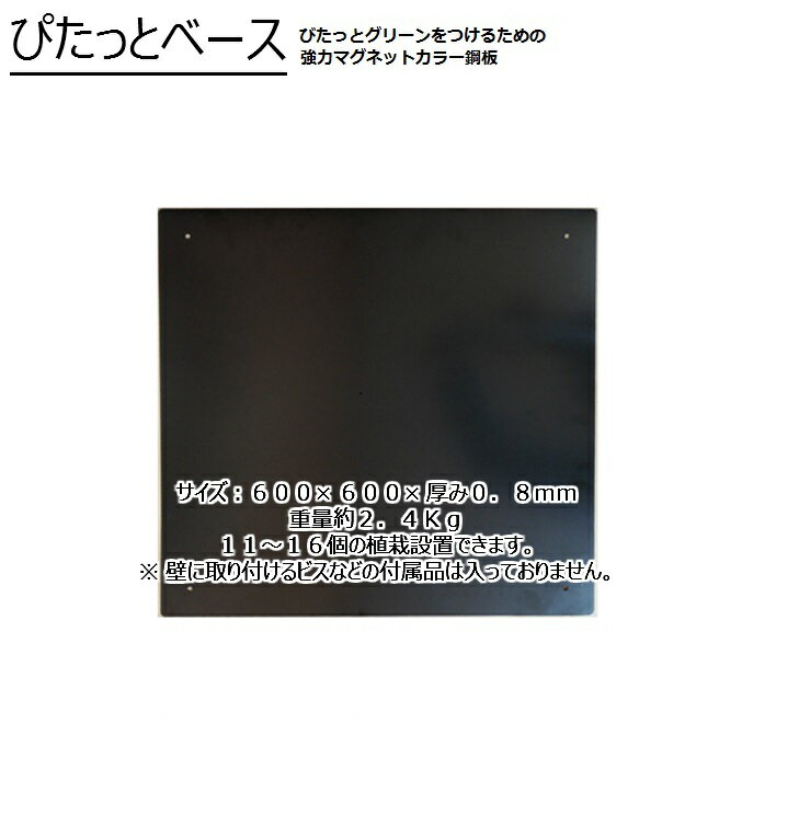 マグネット式壁面装飾フェイクグリーンパーツぴたっとベース600X600