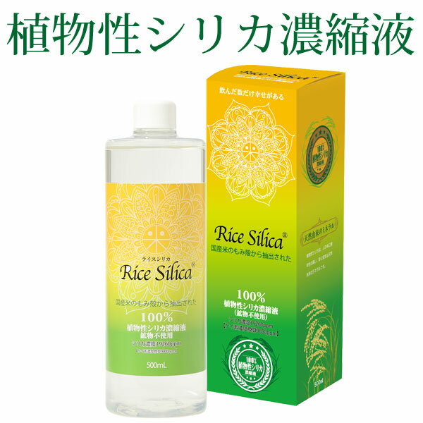 植物性シリカ濃縮液 ライスシリカ（500ml）【クレディ】【送料無料】□