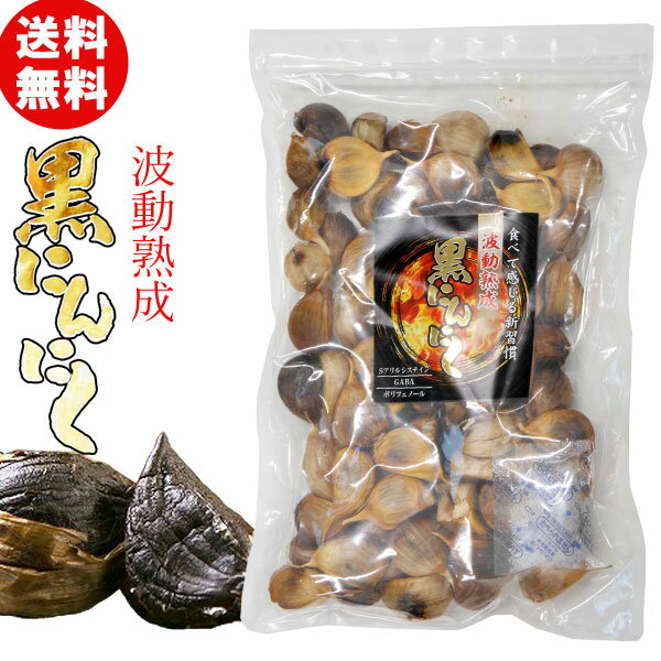 青森県産 波動熟成 黒にんにく(500g)【トータル】【メール便送料無料の場合代引・同梱不可】