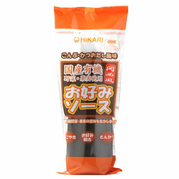 お好みソース関西風・チューブ（300g）【ヒカリ】