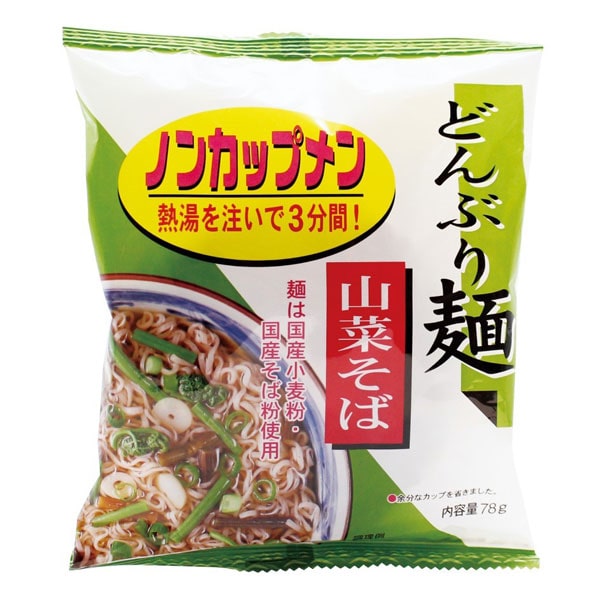 どんぶり麺・山菜そば（78g）【トー