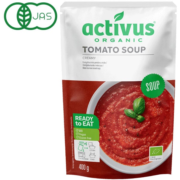 【11月新商品】activus オーガニックトマトスープ（400g）【むそう商事】