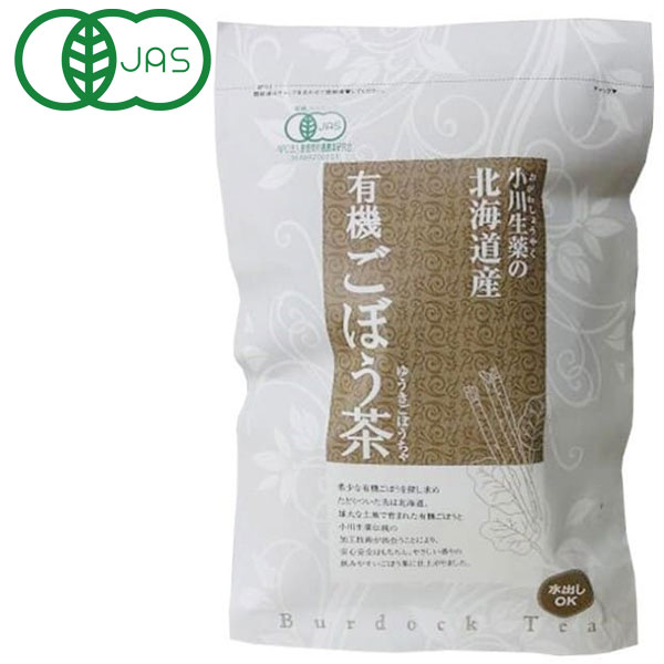 希少な有機ごぼうを探し求め、たどり着いた先は北海道。雄大な大地で生まれた有機ごぼうと小川生薬伝統の加工技術（乾燥温度、時間、カット技術、焙煎温度等）が出会うことにより、安全安心はもちろん、やさしい香りの飲みやすい“ごぼう茶”に仕上がりました。残留農薬200項目の検査をクリアしており、安心してお飲みいだけます。無漂白ティーバッグを使用、ノンカフェインでお子様にも安心です。【お召し上がり方】＜煮出し＞沸騰水500mlに対してティーバッグ1袋入れます。火をとろ火にして、ふきこぼれないようふたをずらして約5分煮出します。火を止めて10〜15分くらいしてティーバッグを取り出してください。※ワンポイント⇒出来上がったお茶はふたをしたまま流水で粗熱を取、冷蔵庫で冷すと香りを逃がさずおいしい有機ごぼう茶が出来上がります。＜水出し＞500mlの水にティーバッグ1袋を入れます。冷蔵庫で約3〜4時間位冷し、お好みの濃さになったらティーバッグを取り出してお召し上がりください。商品詳細商品番号ms41445原材料有機ごぼう内容量1.5g×30袋賞味期限製造日より2年保存方法直射日光及び高温多湿を避けて保存してください。区分日本製・健康食品販売元株式会社小川生薬広告文責有限会社自然館0957-22-8770