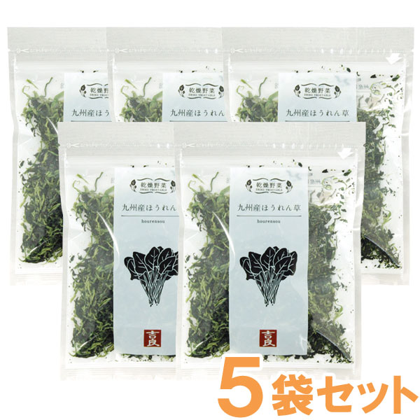 乾燥野菜 九州産ほうれん草（40g）【5袋セット】【吉良食品】