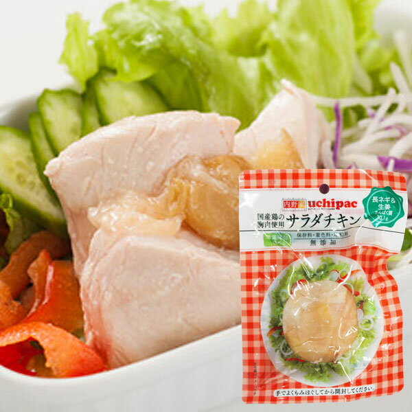 国産鶏無添加 サラダチキン（長ネギ＆生姜）（100g）【ウチノ】
