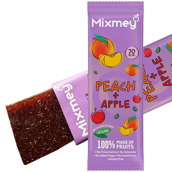 【3月新商品】ミックスミーフルーツバー アップル＆ピーチ（20g）【アリサン】