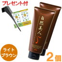 自然美人 ライトブラウン(200g)【2個セット】【アップワード】【EMシャンプーサンプル&ブラシセットプレゼント】【送料無料】