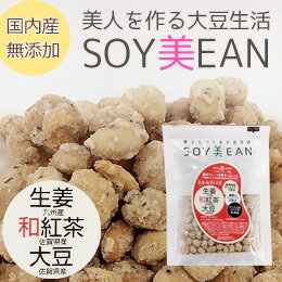 SOY美EAN（ソイビーン）生姜・和紅茶・大豆（72g）【宮本邦製菓】