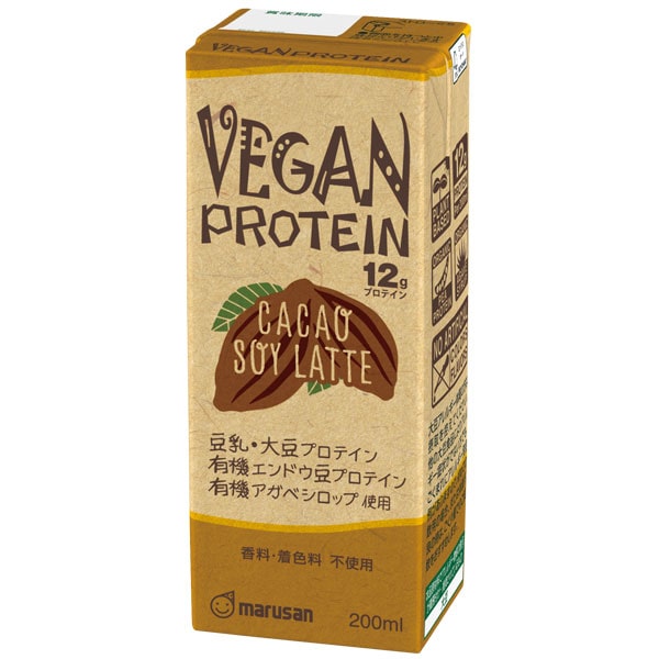 ヴィーガンプロテイン カカオソイラテ VEGAN PROTEIN ～CACAO SOY LATTE～（200ml）【マルサンアイ】