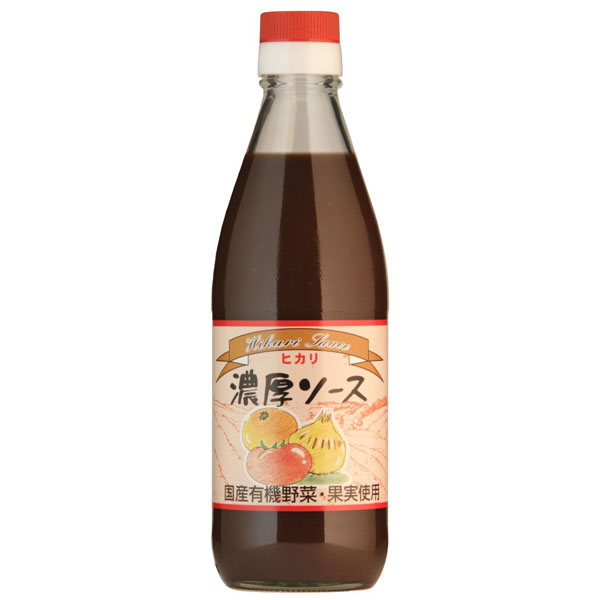 光食品 濃厚ソース 360ml ビン【ヒカリ】