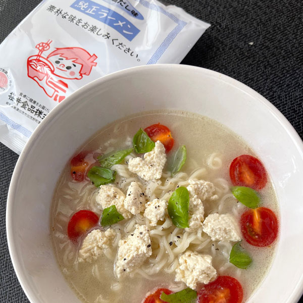 純正ラーメン豆乳塩だし味（1食入（104g））【桜井食品】