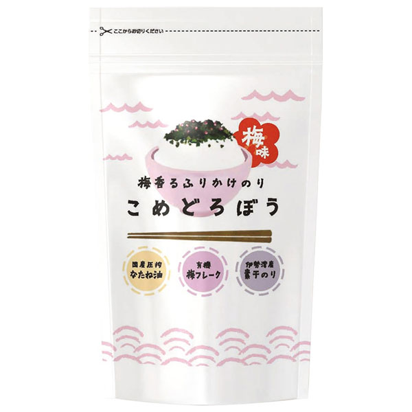 【12月新商品】梅香るふりかけのり こめどろぼう梅味（25g）【みえぎょれん販売】