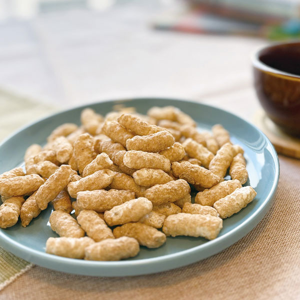 PURE・HEART自然館のプラスフリー 玄米焼かりんと ノンフライ（40g）【ノースカラーズ】｜アングル2
