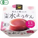 ようかん 【夏季限定】あんこ屋さんの有機水ようかん・こし（100g）カップ【遠藤製餡】