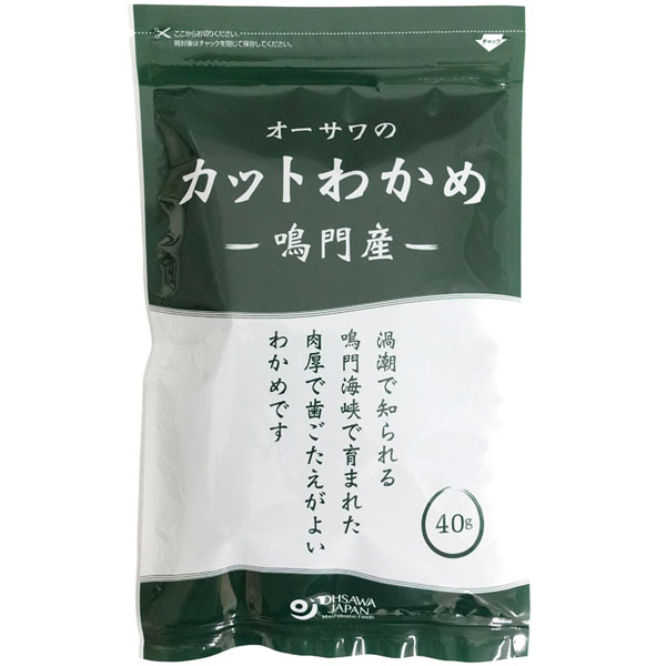 鳴門産わかめ100％／肉厚で歯ごたえがよい／お得な大容量タイプ■カットタイプで、お味噌汁の具などにそのまま使えて便利　■塩抜き不要【わかめの戻し方】1.適量を水に入れ、5分位を目安に水に浸けます。(水に浸す前にサッとお湯をかけていただくと色がよくなります。)2.ザルに移します。3.ザルのまま水洗いし、よく水を切ります。＜リニューアル情報：2023年3月＞パッケージがリニューアルしました。商品詳細商品番号os4245原材料湯通し塩蔵わかめ（鳴門産）内容量45g賞味期限製造日より常温で1年販売元オーサワジャパン株式会社広告文責有限会社自然館 0957-22-8770【関連ワード】カットわかめ,若布,わかめ,ワカメ,海藻,海草,若芽