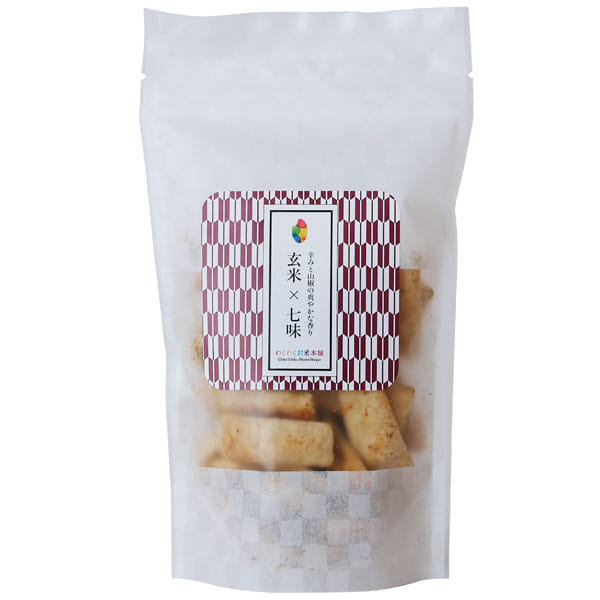 【2月新商品】玄米スナック（七味）（80g）【わくわくお米本舗】
