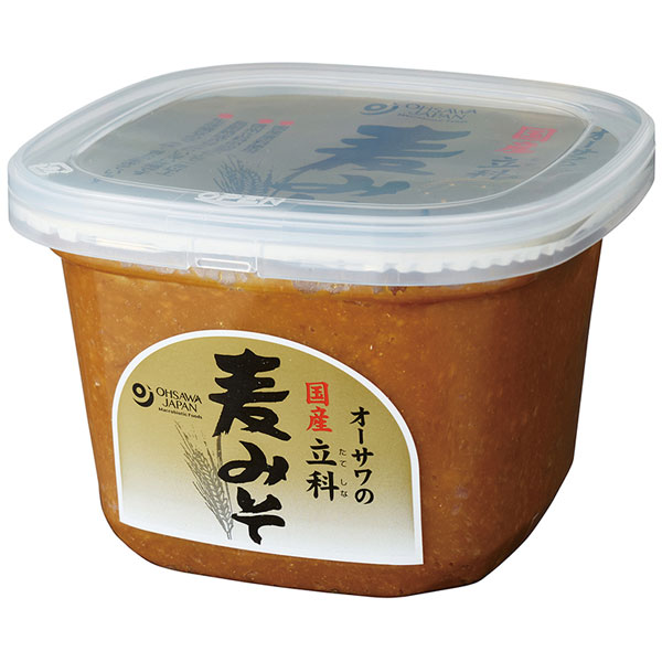 オーサワの国産立科麦みそ（650g）カップ