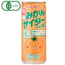 光食品 有機みかんサイダー＋レモン（250ml）缶【ヒカリ】