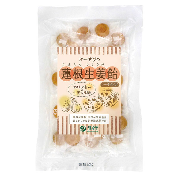 楽天PURE・HEART自然館オーサワの蓮根生姜飴（ハードタイプ）（80g）【オーサワジャパン】