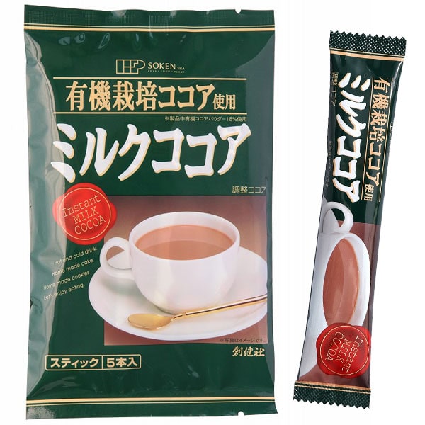 有機栽培ココア使用・ミルクココア（80g（16g×5））【創