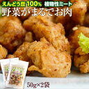 【お試し】 野菜がまるでお肉 50g×2袋 えんどう豆から作ったお肉 [ 植物性ミート ダイエット からあげ ブロック ヘルシー ベジタリアン アレルギーフリー コレステロール0 疑似肉 大豆ミートではない、えんどう豆ミート]