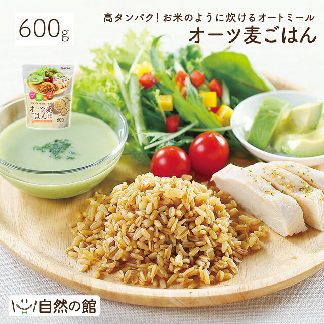 オーツ麦ごはん600g 送料無料 オートミール 雑穀 食物繊維 ごはん 保存食 非常食 訳あり(簡易梱包) ダイエット 腸活 サラダ 高たんぱく 低GI ヘルシー 宅配便