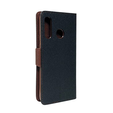 10%クーポン配布中 HUAWEI ファーウェイ P30 lite au HWV33 P20 lite P10 Lite 手帳型 ケース カバー 2WAYストラップ付 黒×茶 P30lite au HWV32 UQmobile Y!mobile P20lite P20 lite 手帳ケース P30 ライト Premium プレミアム スマホ ケース shizukawill シズカウィル