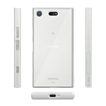 SONY Xperia XZ1 Compact SO-02K ケース 専用 クリアケース カバー 衝撃吸収 防指紋 高透明 ストラップ付 (SONY Xperia XZ1 Compact, クリア) シズカウィル(shizukawill)