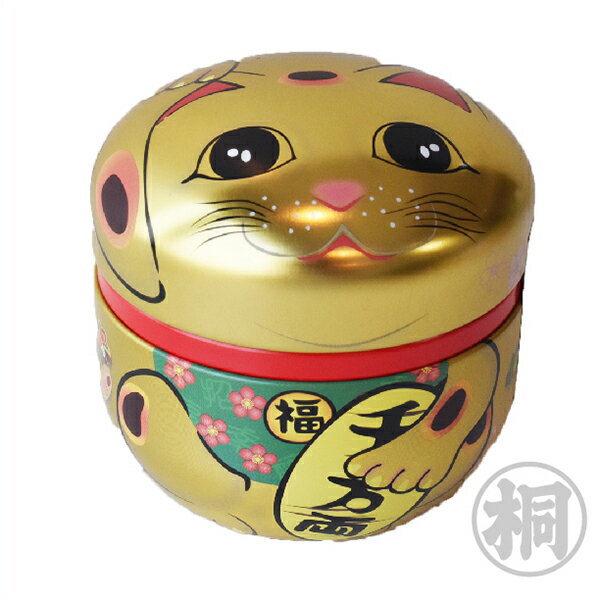 お茶 ギフト 静岡茶 招き猫 缶 金 金