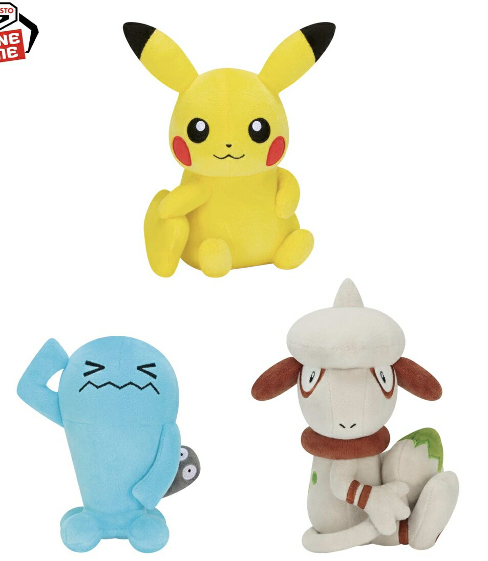 ポケットモンスター しっぽみてみて！ぬいぐるみ～ピカチュウ（メスのすがた）・ソーナンス・ドーブル..