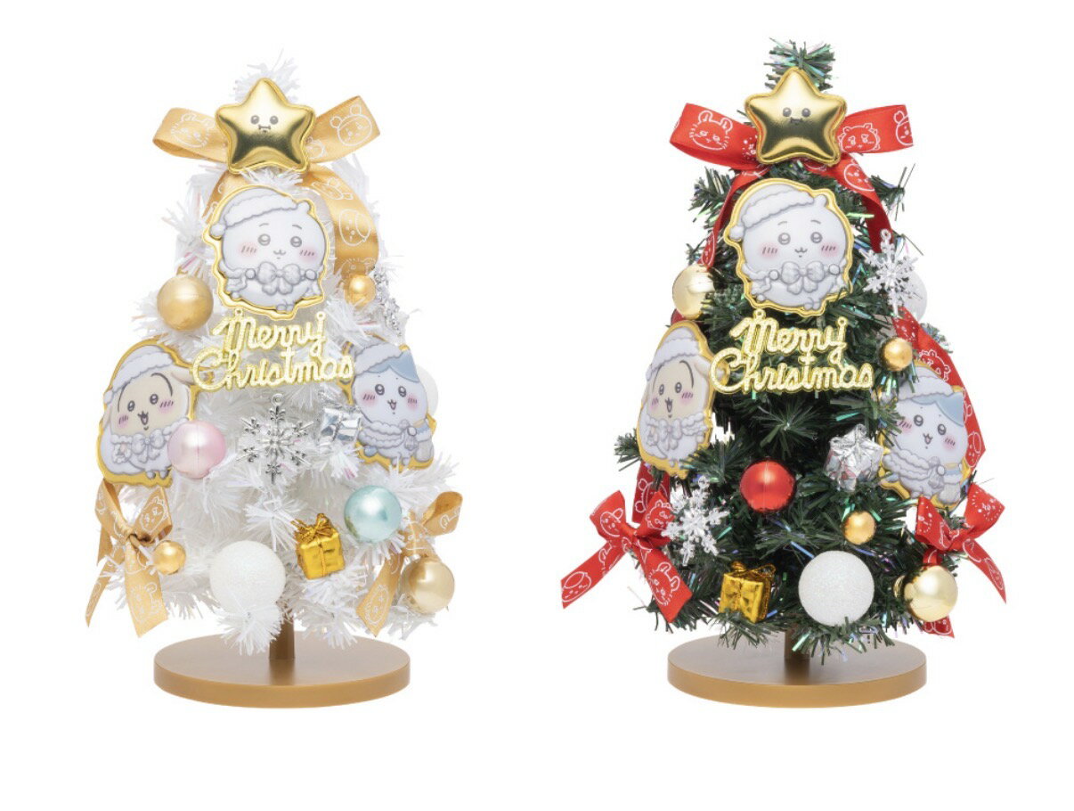 ちいかわ クリスマスツリー ハチワレ くりまんじゅう うさぎ モモンガ キャラクター 可愛い インテリア 3980円以上購入 送料無料 組み合わせOK なんかちいさくてかわいいやつ かわいい クリスマス トナカイ サンタ 雪だるま クリスマスツリー ちいぽけ