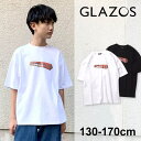 グラソス(GLAZOS)厚手天竺・パーキングブロックプリント半袖Tシャツ 子供服 男の子 キッズ ジュニア 130cm 140cm 150cm 160cm 170cm 小学生 中学生 グラソス 半袖 Tシャツ おしゃれ トップス