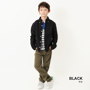 【GLAZOS】オックスフォードシャツ 子供服 男の子 カジュアル アメカジ キッズ ジュニア フォーマル オックスフォード 120cm 130cm 140cm 150cm 160cm グラソス 秋冬