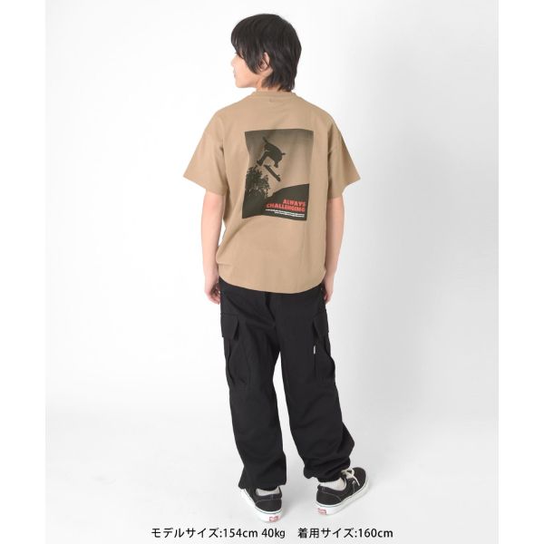 グラソス(GLAZOS)【接触冷感】アソートバックフォトプリント半袖Tシャツ 子供服 男の子 キッズ ジュニア 130cm 140cm 150cm 160cm 170cm 小学生 中学生 グラソス Tシャツ おしゃれ トップス