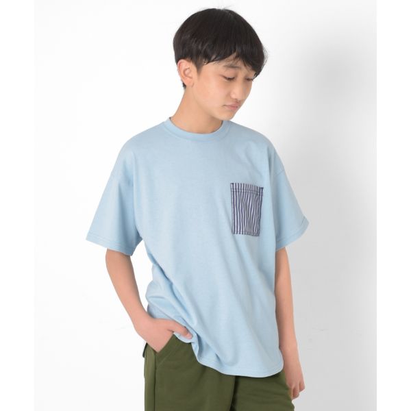 グラソス(GLAZOS)【接触冷感】アソートポケット裾ラウンド半袖Tシャツ 子供服 男の子 キッズ ジュニア 130cm 140cm 150cm 160cm 170cm 小学生 中学生 グラソス Tシャツ おしゃれ トップス