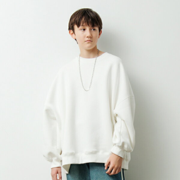 グラソス(GLAZOS)【あったか】裏起毛・ネックレス付きトレーナー 子供服 男の子 キッズ ジュニア 140cm..