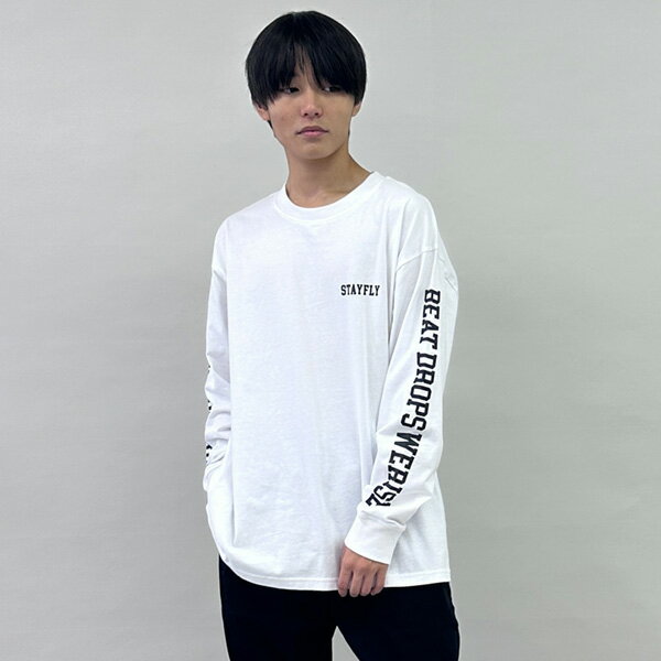 グラソス(GLAZOS)袖ロゴプリント長袖Tシャツのサムネイル