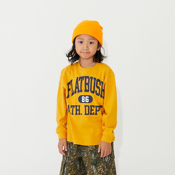 グラソス(GLAZOS)【SKIT0LY】【プチプラ】フロントカレッジロゴ長袖Tシャツのサムネイル