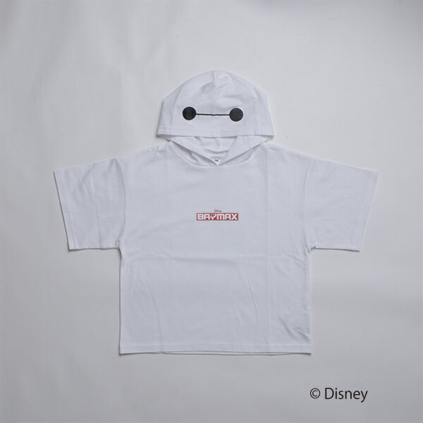 グラソス(GLAZOS)【SKIT0LY】【DISNEY】BAYMAX_フード付き半袖ビッグTシャツのサムネイル