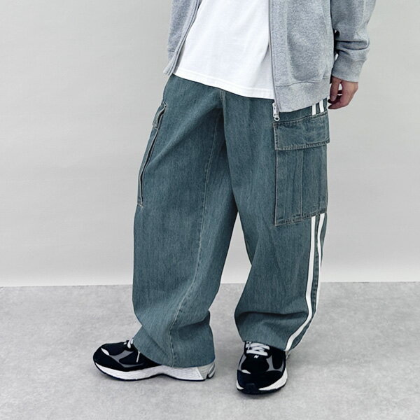 グラソス(GLAZOS)【GLSW.】デニムラインカーゴパンツのサムネイル