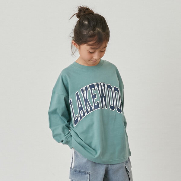 グラソス(GLAZOS)【SKIT0LY】ビッグカレッジフロントプリント長袖Tシャツのサムネイル