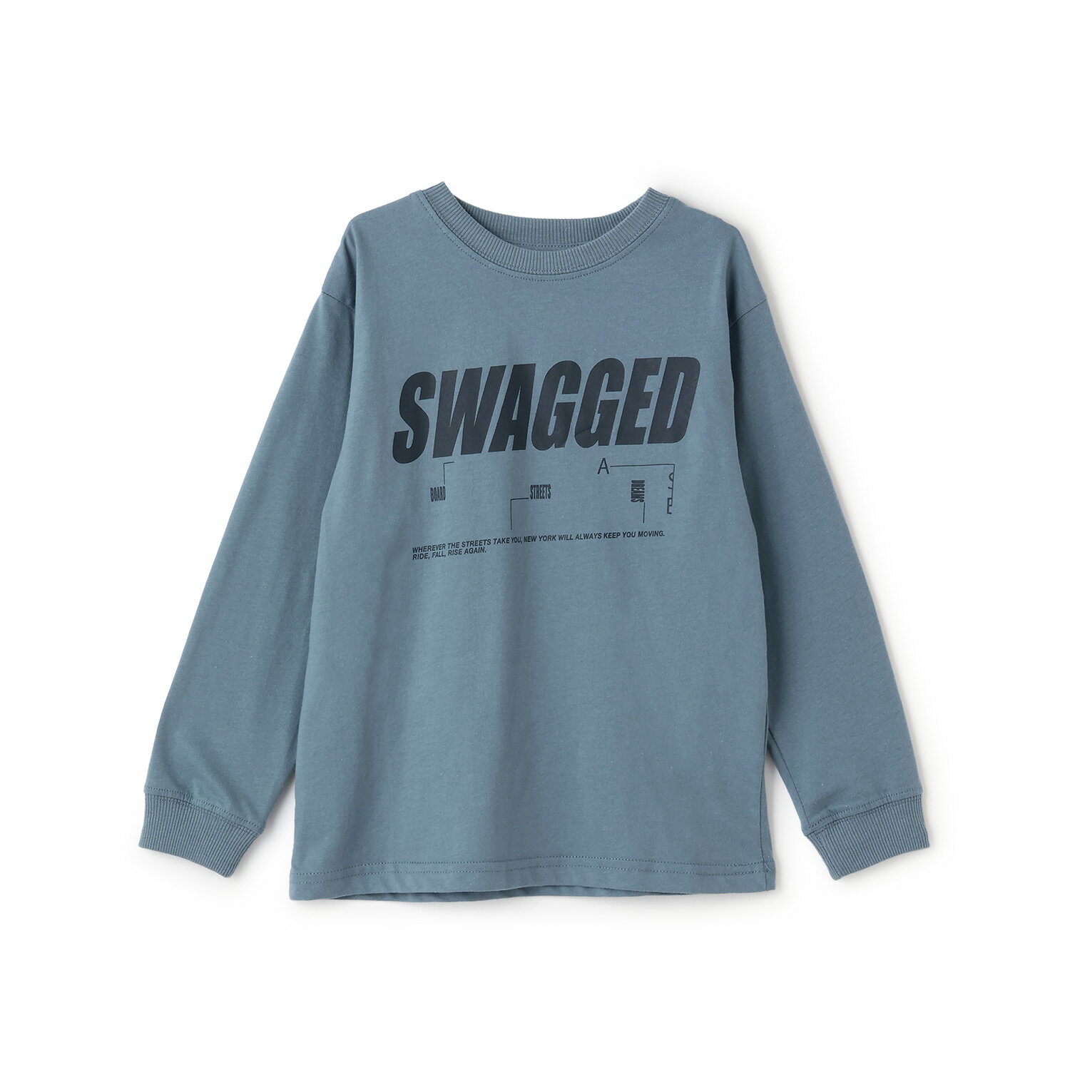 グラソス(GLAZOS)【SKIT0LY】【プチプラ】バック縦ロゴプリント長袖Tシャツのサムネイル