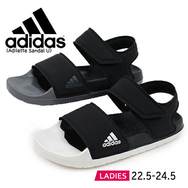 アディダス サンダル レディース アディダス Adidas Adilette Sandal U アディレッタ サンダル HP3006 HP3007 スポーツ プール カジュアル ベルクロ HP3006 HP3007 ブラック/グレー ブラック/ホワイト 【レディース】