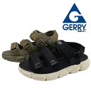 ジェリー GERRY GR6516 サンダル 厚底 軽量 スポサン ベルクロ アウトドア スポーツ カジュアル 靴 ブラック カーキ 【メンズ】(4)