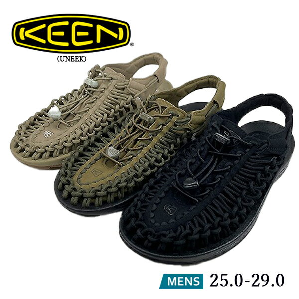 キーン KEEN UNEEK ユニーク サンダル スポーツ カジュアル ブラック/ブラック Dオリーブ/ブラック ティンパーウルフ/プラザトープ 1014097 1023381 1025169 アウトドア 靴 【メンズ】